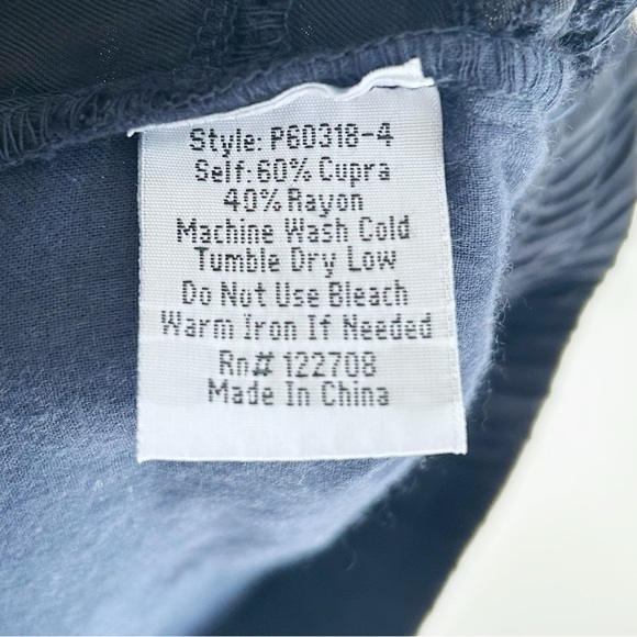 Johnny Was Speir Embroidered Eyelet Jogger Pant Black Medium - Picture 8 of 9